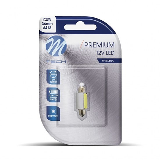 AMC-LB080W/MT - ΛΑΜΠΑΚΙΑ ΠΛΑΦΟΝΙΕΡΑΣ C5W 12V 1,5W SV8,5 36mm LED 1xHP PREMIUM BLISTER ΛΕΥΚΟ 1 ΤΕΜ. ΛΑΜΠΑΚΙΑ ΠΛΑΦΟΝΙΕΡΑΣ C5W 12V 1,5W SV8,5 36mm LED 1xHP PREMIUM BLISTER ΛΕΥΚΟ 1 ΤΕΜ.