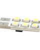 T10 W5W 12V W2,1x9,5d LED 6xSMD3528 ΛΕΥΚΟ (ΚΑΡΦΩΤΟ ΑΚΑΛΥΚΟ) BLISTER 2ΤΕΜ. M-TECH