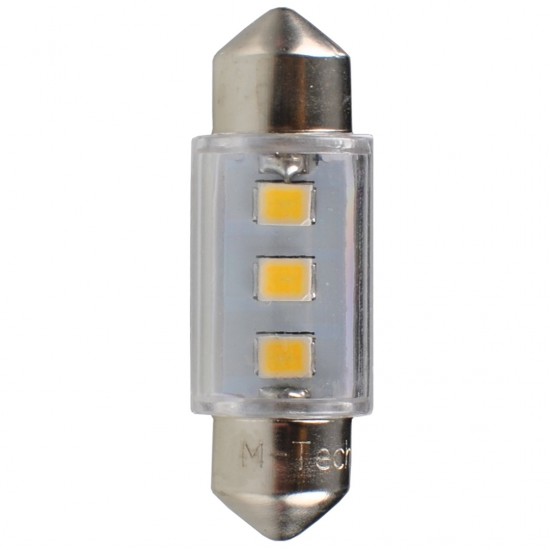 AMC-LB090W/MT - ΛΑΜΠΑΚΙΑ ΠΛΑΦΟΝΙΕΡΑΣ C5W/C10W 12V SV8.5 36mm 0,38W 3xSMD2835 LED OSRAM ΛΕΥΚΟ BLISTER 2ΤΕΜ. M-TECH ΛΑΜΠΑΚΙΑ ΠΛΑΦΟΝΙΕΡΑΣ C5W/C10W 12V SV8.5 36mm 0,38W 3xSMD2835 LED OSRAM ΛΕΥΚΟ BLISTER 2ΤΕΜ. M-TECH