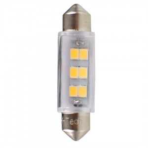 ΛΑΜΠΑΚΙΑ ΠΛΑΦΟΝΙΕΡΑΣ C5W/C10W 12V SV8.5 0,75W 41mm 6xSMD2835 LED OSRAM ΛΕΥΚΟ  BLISTER 2ΤΕΜ. M-TECH