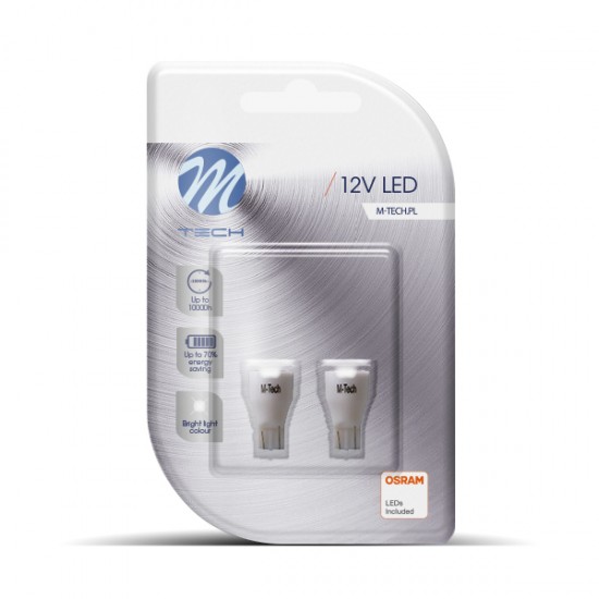 AMC-LB111W/MT - W16W 12V W2,1x9,5d 7xSMD2835 LED OSRAM ΛΕΥΚΟ BLISTER 2ΤΕΜ. M-TECH W16W 12V W2,1x9,5d 7xSMD2835 LED OSRAM ΛΕΥΚΟ BLISTER 2ΤΕΜ. M-TECH
