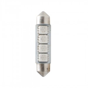 ΛΑΜΠΑΚΙΑ ΠΛΑΦΟΝΙΕΡΑΣ C5W/C10W 12V 0,96W SV8,5 41mm CAN-BUS LED 4xSMD5050 PREMIUM ΜΠΛΕ BLISTER 2ΤΕΜ.