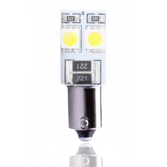 AMC-LB314W/MT - Λάμπα Ba9s 4xSMD 5050 CAN-BUS 12V Λευκή 2τεμ Λάμπα Ba9s 4xSMD 5050 CAN-BUS 12V Λευκή 2τεμ