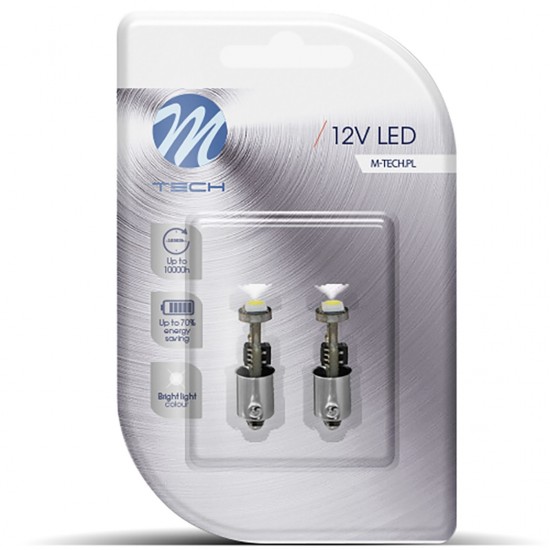 AMC-LB319W/MT - T4W 12V 0,72W BA9s (ΜΙΝΙΟΝ) LED 1xSMD5050 CAN-BUS ΛΕΥΚΟ BLISTER 2ΤΕΜ. T4W 12V 0,72W BA9s (ΜΙΝΙΟΝ) LED 1xSMD5050 CAN-BUS ΛΕΥΚΟ BLISTER 2ΤΕΜ.