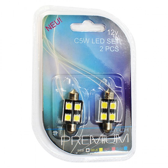 AMC-LB328W/MT - ΛΑΜΠΑΚΙΑ ΠΛΑΦΟΝΙΕΡΑΣ C5W/C10W 12V 0,96W SV8,5 36mm CAN-BUS+RADIATOR LED 4xSMD5050 ΛΕΥΚΟ BLISTER 2ΤΕΜ ΛΑΜΠΑΚΙΑ ΠΛΑΦΟΝΙΕΡΑΣ C5W/C10W 12V 0,96W SV8,5 36mm CAN-BUS+RADIATOR LED 4xSMD5050 ΛΕΥΚΟ BLISTER 2ΤΕΜ