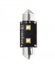 ΛΑΜΠΑΚΙ ΠΛΑΦΟΝΙΕΡΑΣ C5W/C10W 12V 6W SV8,5 36mm CAN-BUS+RADIATOR LED 2xHP CREE ΛΕΥΚΟ BLISTER - 1 ΤΕΜ.