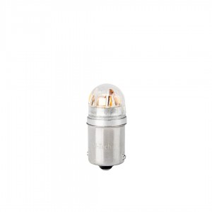 ΛΑΜΠΑΚΙΑ R5W 12/24V BA15s 5x2835SMD LED CAN-BUS ΛΕΥΚΟ (ΜΟΝΟΠΟΛΙΚΟ-ΦΟΥΝΤΟΥΚΙ) PLATINIUM BLISTER  M-TECH - 2 ΤΕΜ.