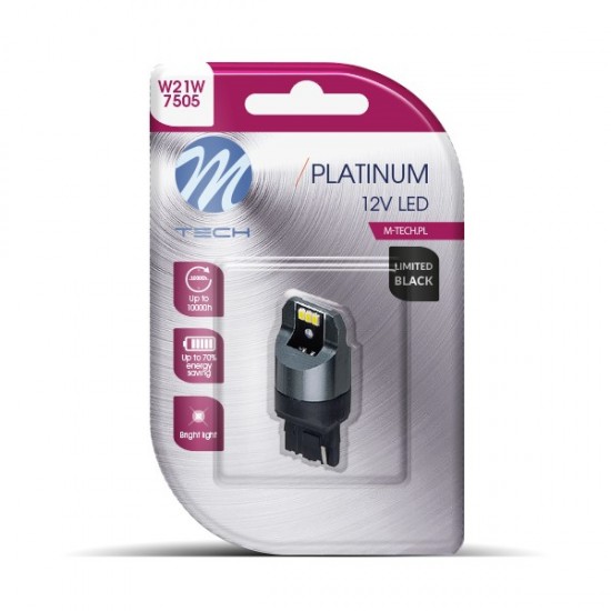 AMC-LB844W-01B/MT - W21W (T20) 12/24V W3x16d 6xSMD3020 CAN-BUS ΛΕΥΚΟ LIMITED BLACK M-TECH - 1 ΤΕΜ. W21W (T20) 12/24V W3x16d 6xSMD3020 CAN-BUS ΛΕΥΚΟ LIMITED BLACK M-TECH - 1 ΤΕΜ.