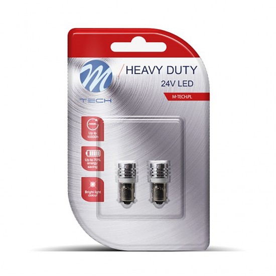 AMC-LB916W/MT - T4W 24V 1W BA9s (ΜΙΝΙΟΝ) LED 1xHP ΛΕΥΚΟ BLISTER M-TECH - 2 ΤΕΜ. T4W 24V 1W BA9s (ΜΙΝΙΟΝ) LED 1xHP ΛΕΥΚΟ BLISTER M-TECH - 2 ΤΕΜ.
