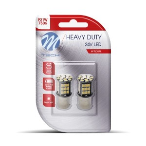 P21W 24V BA15s 48xSMD2835 LED CAN-BUS ΛΕΥΚΟ HEAVY DUTY BLISTER M-TECH - 2 Τεμ. P21W 24V BA15s 48xSMD2835 LED CAN-BUS ΛΕΥΚΟ HEAVY DUTY BLISTER M-TECH - 2 Τεμ.