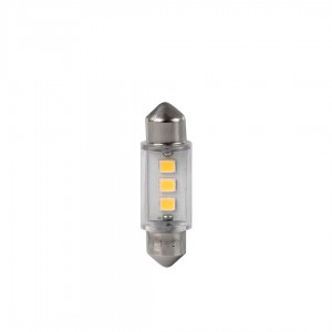 ΛΑΜΠΑΚΙΑ ΠΛΑΦΟΝΙΕΡΑΣ C5W 24V SV8,5 36mm 3xSMD2835 LED ΛΕΥΚΟ HEAVY DUTY BLISTER M-TECH - 2 Τεμ.