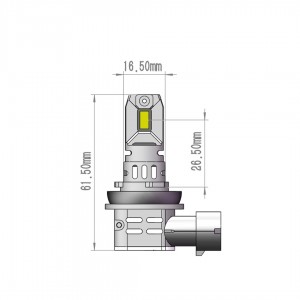 ΛΑΜΠΕΣ H11 12V 2x 21W max6.000K 4600lm PRO SMART SERIES LED  M-TECH - 2 τεμ.