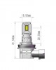 AMC-LSPROS11/MT - ΛΑΜΠΕΣ H11 12V 2x 21W max6.000K 4600lm PRO SMART SERIES LED M-TECH - 2 τεμ. ΛΑΜΠΕΣ H11 12V 2x 21W max6.000K 4600lm PRO SMART SERIES LED M-TECH - 2 τεμ.