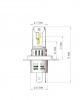 AMC-LSPROS4/MT - ΛΑΜΠΑ LED H4 12V IP65 6.000K 4.600lm LED SET PRO SMART SERIES M-TECH - 2 ΤΕΜ. ΛΑΜΠΑ LED H4 12V IP65 6.000K 4.600lm LED SET PRO SMART SERIES M-TECH - 2 ΤΕΜ.