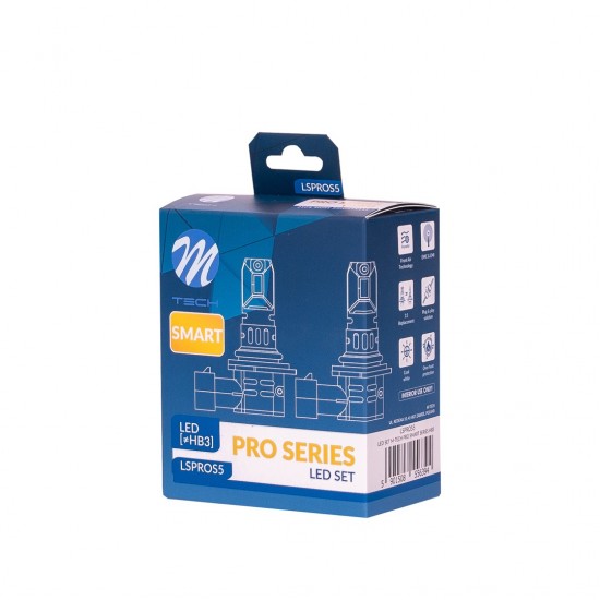 AMC-LSPROS5/MT - ΛΑΜΠΕΣ HΒ3 12V 2x 21W max6.000K 4600lm PRO SMART SERIES LED M-TECH - 2 τεμ. ΛΑΜΠΕΣ HΒ3 12V 2x 21W max6.000K 4600lm PRO SMART SERIES LED M-TECH - 2 τεμ.
