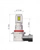 AMC-LSPROS6/MT - ΛΑΜΠΕΣ HΒ4 12V 2x 21W max6.000K 4600lm PRO SMART SERIES LED M-TECH - 2 τεμ. ΛΑΜΠΕΣ HΒ4 12V 2x 21W max6.000K 4600lm PRO SMART SERIES LED M-TECH - 2 τεμ.
