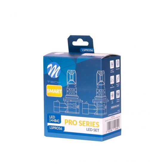 AMC-LSPROS6/MT - ΛΑΜΠΕΣ HΒ4 12V 2x 21W max6.000K 4600lm PRO SMART SERIES LED M-TECH - 2 τεμ. ΛΑΜΠΕΣ HΒ4 12V 2x 21W max6.000K 4600lm PRO SMART SERIES LED M-TECH - 2 τεμ.