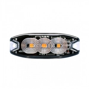 ΣΤΡΟΜΠΟ 12/24V 8x3x0,9cm ΠΟΡΤΟΚΑΛΙ 3LED 9W (3x3W) R65 R10 AMiO - 1 ΤΕΜ.