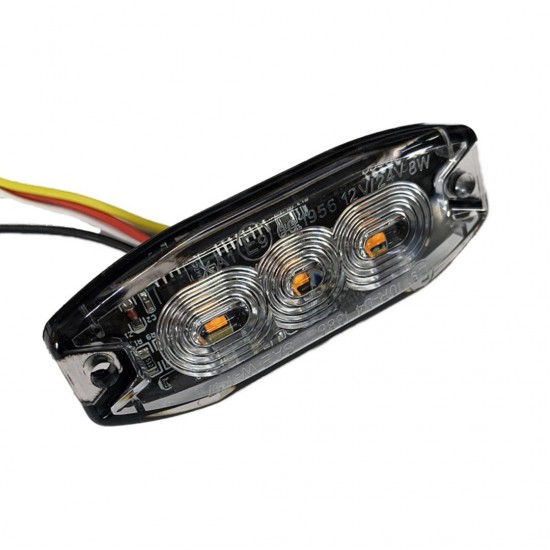 AMC-02297/AM - ΣΤΡΟΜΠΟ 12/24V 8x3x0,9cm ΠΟΡΤΟΚΑΛΙ 3LED 9W (3x3W) R65 R10 AMiO - 1 ΤΕΜ. ΣΤΡΟΜΠΟ 12/24V 8x3x0,9cm ΠΟΡΤΟΚΑΛΙ 3LED 9W (3x3W) R65 R10 AMiO - 1 ΤΕΜ.