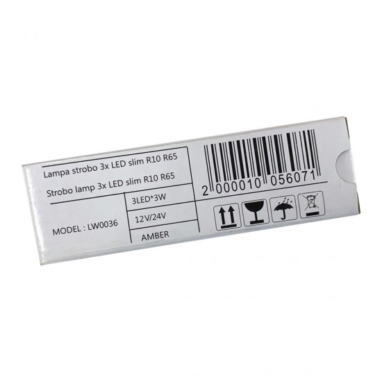AMC-02297/AM - ΣΤΡΟΜΠΟ 12/24V 8x3x0,9cm ΠΟΡΤΟΚΑΛΙ 3LED 9W (3x3W) R65 R10 AMiO - 1 ΤΕΜ. ΣΤΡΟΜΠΟ 12/24V 8x3x0,9cm ΠΟΡΤΟΚΑΛΙ 3LED 9W (3x3W) R65 R10 AMiO - 1 ΤΕΜ.