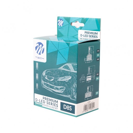 AMC-LZXD8S/MT - ΛΑΜΠEΣ LED D8S 12V PK32d-1 6000K 8.400lm 35W D-SERIES PLUG&PLAY KIT CAB-BUS ΜΕ ΑΝΕΜΙΣΤΗΡΑΚΙ M-TECH - 2 ΤΕΜ. ΛΑΜΠEΣ LED D8S 12V PK32d-1 6000K 8.400lm 35W D-SERIES PLUG&PLAY KIT CAB-BUS ΜΕ ΑΝΕΜΙΣΤΗΡΑΚΙ M-TECH - 2 ΤΕΜ.