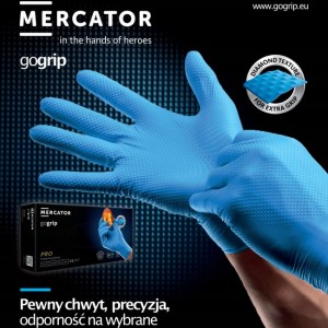 Amio - ΓΑΝΤΙΑ ΝΙΤΡΙΛΙΟΥ MERCATOR GOGRIP ΣΕ ΜΑΥΡΟ ΧΡΩΜΑ LARGE (L) - 50 ΤΕΜ. (MER20311/AM)
