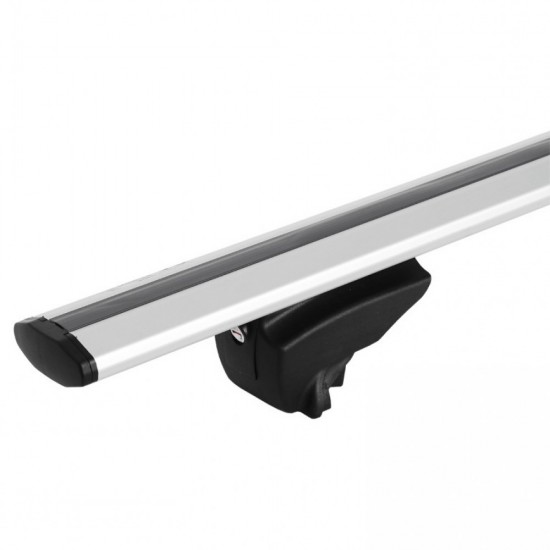 MENABO ΜΠΑΡΕΣ ΟΡΟΦΗΣ ΑΛΟΥΜΙΝΙΟΥ LINCE XL SILVER 135 cm ΣΕ ΑΣΗΜΙ ΧΡΩΜΑ ΓΙΑ Kia Sportage (SL) 5 doors 2014>2016 5 doors ΜΕ FLUSH RAILS - 2 ΤΕΜ (8880/MB)