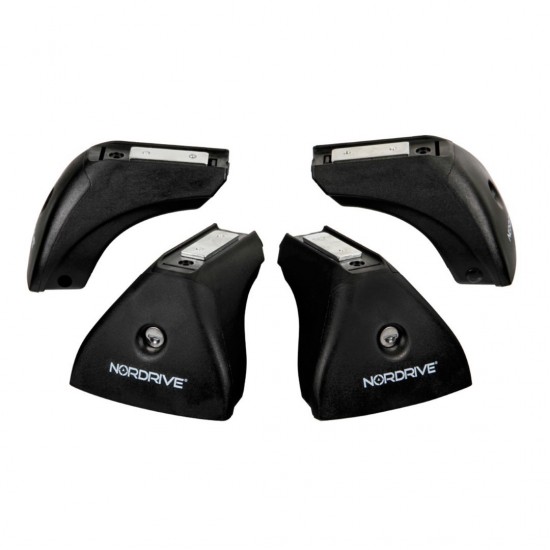 KIT ΜΕ ΜΠΑΡΕΣ ΟΡΟΦΗΣ ΓΙΑ SKODA RAPID SPACEBACK 5D 2013> ΑΛΟΥΜΙΝΙΟΥ & ΜΠΑΓΚΑΖΙΕΡΑ BOX 430 LT (ΛΕΥΚΗ-ΑΣΠΡΗ/ΓΥΑΛΙΣΤΕΡΗ) NORDRIVE