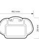 ΜΠΑΡΕΣ ΟΡΟΦΗΣ ΓΙΑ S/W RAIL-TOP ΑΛΟΥΜΙΝΙΟΥ 140cm ΜΕ ΚΛΕΙΔΙ 2τεμ.