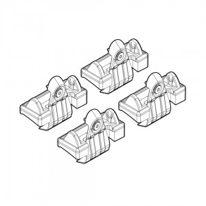 ΑΚΡΑ ΓΙΑ ΜΠΑΡΕΣ NORDRIVE ΓΙΑ VW GOLF 5 3D/5D-GOLF 6 3D/5D KIT