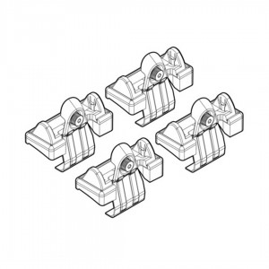 ΑΚΡΑ ΓΙΑ ΜΠΑΡΕΣ NORDRIVE ΓΙΑ AUDI A6 9/04-3/11 KIT