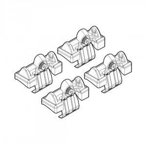 ΑΚΡΑ ΓΙΑ ΜΠΑΡΕΣ NORDRIVE ΓΙΑ TOYOTA AVENSIS 4D 05/03-03/09 KIT