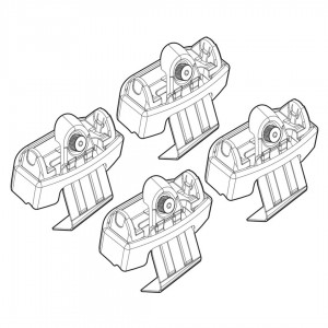 ΑΚΡΑ ΓΙΑ ΜΠΑΡΕΣ NORDRIVE ΓΙΑ SEAT IBIZA 5D 06/08+ KIT
