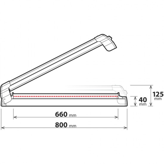 ΒΑΣΗ ΣΚΙ ΟΡΟΦΗΣ 6 ΖΕΥΓΑΡΙΑ ΣΚΙ /4 SNOWBOARD ΑΛΟΥΜΙΝΙΟΥ ΜΕ ΚΛΕΙΔΙ NORDIC-KING 80cm