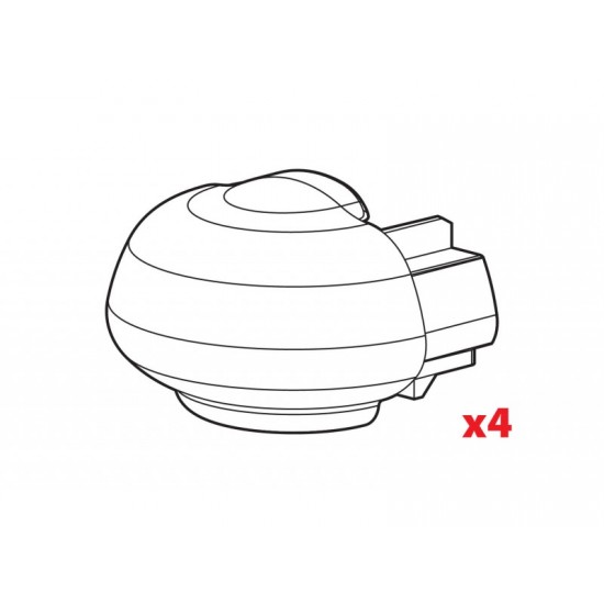 AMC-N99994 - Ανταλλακτικά Καπάκια για μπάρες οροφής Alumia, Rail-Pro, In-Rail Alu (4 τεμ.) Ανταλλακτικά Καπάκια για μπάρες οροφής Alumia, Rail-Pro, In-Rail Alu (4 τεμ.)