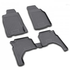 ΣΥΜΒΑΤΑ ΠΑΤΑΚΙΑ ΣΕ ΣΚΑΦΗ TPE ΛΑΣΤΙΧΟ ΓΙΑ MITSUBISHI L200 4D 1996-2005  ΣΕ ΜΑΥΡΟ ΧΡΩΜΑ NOVLINE - 4 ΤΕΜ.