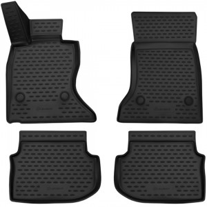 ΣΥΜΒΑΤΑ ΠΑΤΑΚΙΑ ΣΕ ΣΚΑΦΗ TPE ΛΑΣΤΙΧΟ ΓΙΑ BMW ΣΕΙΡΑ 5 F10 2010-2013  ΣΕ ΜΑΥΡΟ ΧΡΩΜΑ NOVLINE - 4 ΤΕΜ.