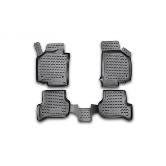 ΜΑΡΚΕ ΠΑΤΑΚΙΑ ΣΕ ΣΚΑΦΗ TPE ΛΑΣΤΙΧΟ ΓΙΑ SEAT LEON 2005-2013  ΣΕ ΜΑΥΡΟ ΧΡΩΜΑ NOVLINE - 4 ΤΕΜ.