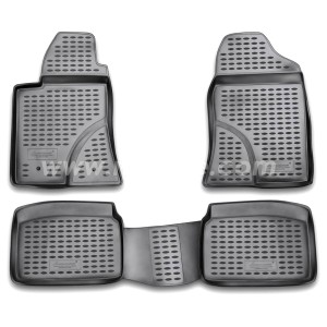 ΣΥΜΒΑΤΑ ΠΑΤΑΚΙΑ ΣΕ ΣΚΑΦΗ TPE ΛΑΣΤΙΧΟ ΓΙΑ TOYOTA AVENSIS 04/2003-2009  ΣΕ ΜΑΥΡΟ ΧΡΩΜΑ NOVLINE - 4 ΤΕΜ.