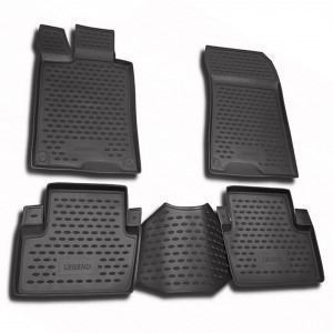 ΣΥΜΒΑΤΑ ΠΑΤΑΚΙΑ ΣΕ ΣΚΑΦΗ TPE ΛΑΣΤΙΧΟ ΓΙΑ ALFA ROMEO 147 12/2000-2008  ΣΕ ΑΝΘΡΑΚΙ ΣΚΟΥΡΟ ΓΚΡΙ ΧΡΩΜΑ NOVLINE - 4 ΤΕΜ.