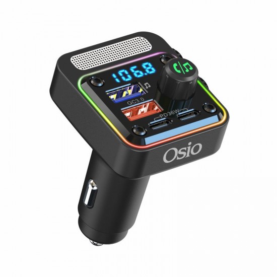 AMC-OFT-4260BT/OSIO - FM TRANSMITTER ΑΝΑΠΤΗΡΑ 12V ΜΕ BLUETOOTH OFT-4260BT ΦΟΡΤΙΣΤΗ USB TYPE-A + USB TYPE-C OSIO FM TRANSMITTER ΑΝΑΠΤΗΡΑ 12V ΜΕ BLUETOOTH OFT-4260BT ΦΟΡΤΙΣΤΗ USB TYPE-A + USB TYPE-C OSIO