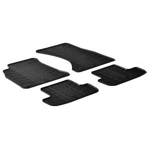 ΠΑΤΑΚΙΑ ΣΕ ΣΚΑΦΗ ΛΑΣΤΙΧΟ ΓΙΑ AUDI A5 CABRIO 03/2005-02/2017 / A5 COUPE 3D 06/2007-08/2016 SUMISURA ΣΕ ΜΑΥΡΟ ΧΡΩΜΑ ME ΚΟΥΜΠΩΜΑΤΑ LAMPA - 4 ΤΕΜ.