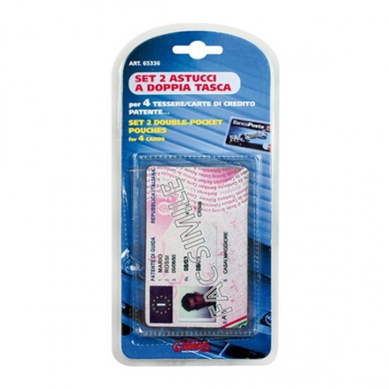 AMC-L6533.6 - ΣΕΤ ΘΗΚΩΝ 4 ΚΑΡΤΩΝ (CARD HOLDER) - 2 ΤΕΜ. ΣΕΤ ΘΗΚΩΝ 4 ΚΑΡΤΩΝ (CARD HOLDER) - 2 ΤΕΜ.