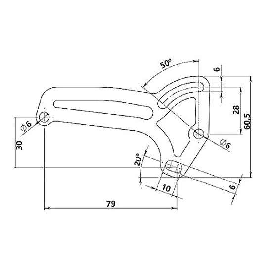 AMC-9018.7-LM - ΒΑΣΗ ΣΤΗΡΙΞΗΣ ΓΙΑ ΠΛΑΙΣΙΟ ΠΙΝΑΚΙΔΑΣ PIAGGIO ΒΑΣΗ ΣΤΗΡΙΞΗΣ ΓΙΑ ΠΛΑΙΣΙΟ ΠΙΝΑΚΙΔΑΣ PIAGGIO