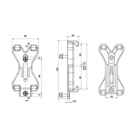 AMC-L9808.4 - ΒΑΣΕΙΣ ΣΤΗΡΙΞΗΣ ΠΙΝΑΚΙΔΑΣ 2 ΤΕΜ. ΒΑΣΕΙΣ ΣΤΗΡΙΞΗΣ ΠΙΝΑΚΙΔΑΣ 2 ΤΕΜ.