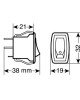 ΔΙΑΚΟΠΤΗΣ ROCKER 12/24V (LED 10A - ΜΠΛΕ)