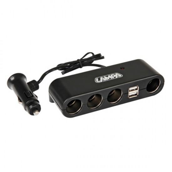 AMC-L3902.4/T - ΑΝΤΑΠΤΟΡΑΣ ΑΝΑΠΤΗΡΑ ΜΕ 4 ΥΠΟΔΟΧΕΣ ΦΙΣ ΑΝΑΠΤΗΡΑ ΚΑΙ 2 ΘΥΡΕΣ USB 12/24V ΑΝΤΑΠΤΟΡΑΣ ΑΝΑΠΤΗΡΑ ΜΕ 4 ΥΠΟΔΟΧΕΣ ΦΙΣ ΑΝΑΠΤΗΡΑ ΚΑΙ 2 ΘΥΡΕΣ USB 12/24V