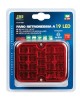 ΠΙΣΩ ΦΑΝΑΡΙ ΟΜΙΧΛΗΣ 12/24V (ΚΟΚΚΙΝΟ - 19 LED - 81 Χ 100mm) - 1 ΤΕΜ.