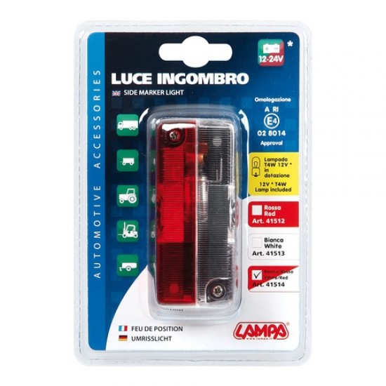 AMC-L4151.4 - ΦΩΣ ΘΕΣΕΩΣ 12/24V ΛΕΥΚΟ/ΚΟΚΚΙΝΟ ΦΩΣ ΘΕΣΕΩΣ 12/24V ΛΕΥΚΟ/ΚΟΚΚΙΝΟ