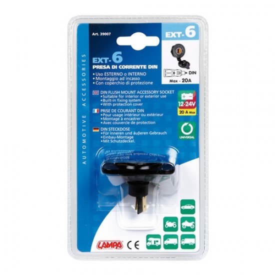 AMC-3900.7-LM - ΠΡΙΖΑ ΑΝΑΠΤΗΡΑ DIN ΜΕ ΚΑΠΑΚΙ ΕΧΤ-6 12/24V ΠΡΙΖΑ ΑΝΑΠΤΗΡΑ DIN ΜΕ ΚΑΠΑΚΙ ΕΧΤ-6 12/24V